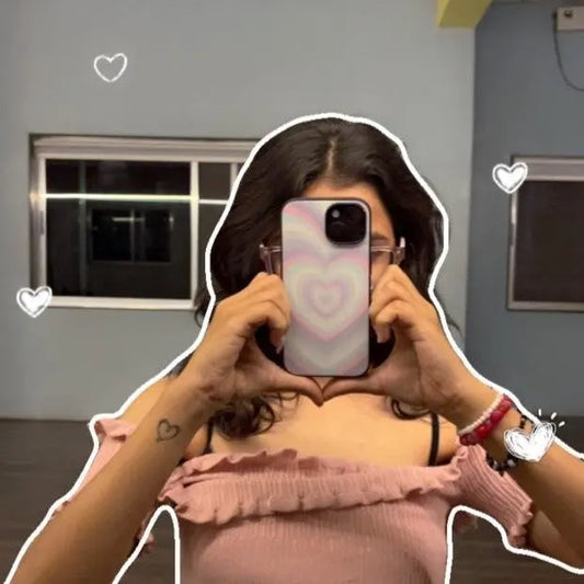 Aesthetic heart (Phone glass case)