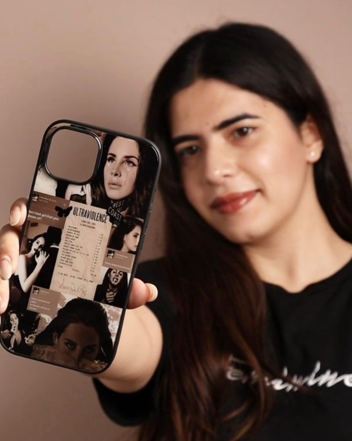lana del rey b&w (phone glass case)