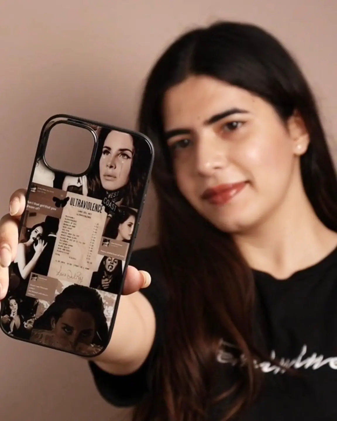 lana del rey b&w (phone glass case)
