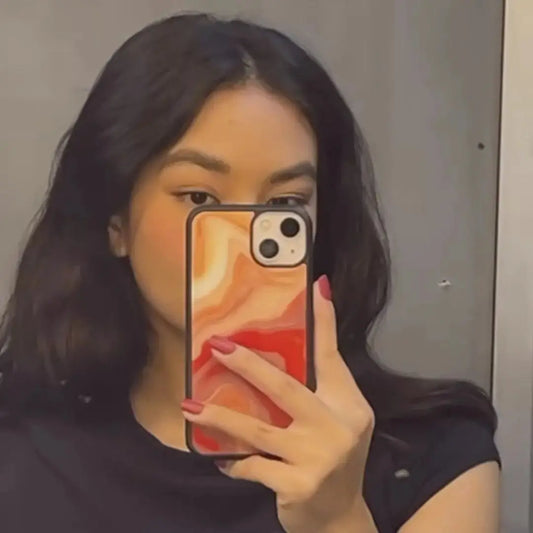 Lava red (Phone glass case)