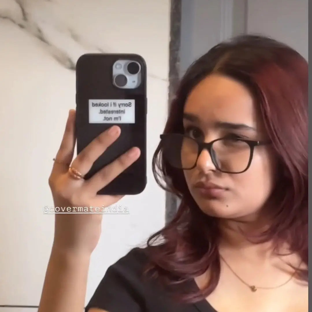 Sorry if i look interested (phone glass cover)