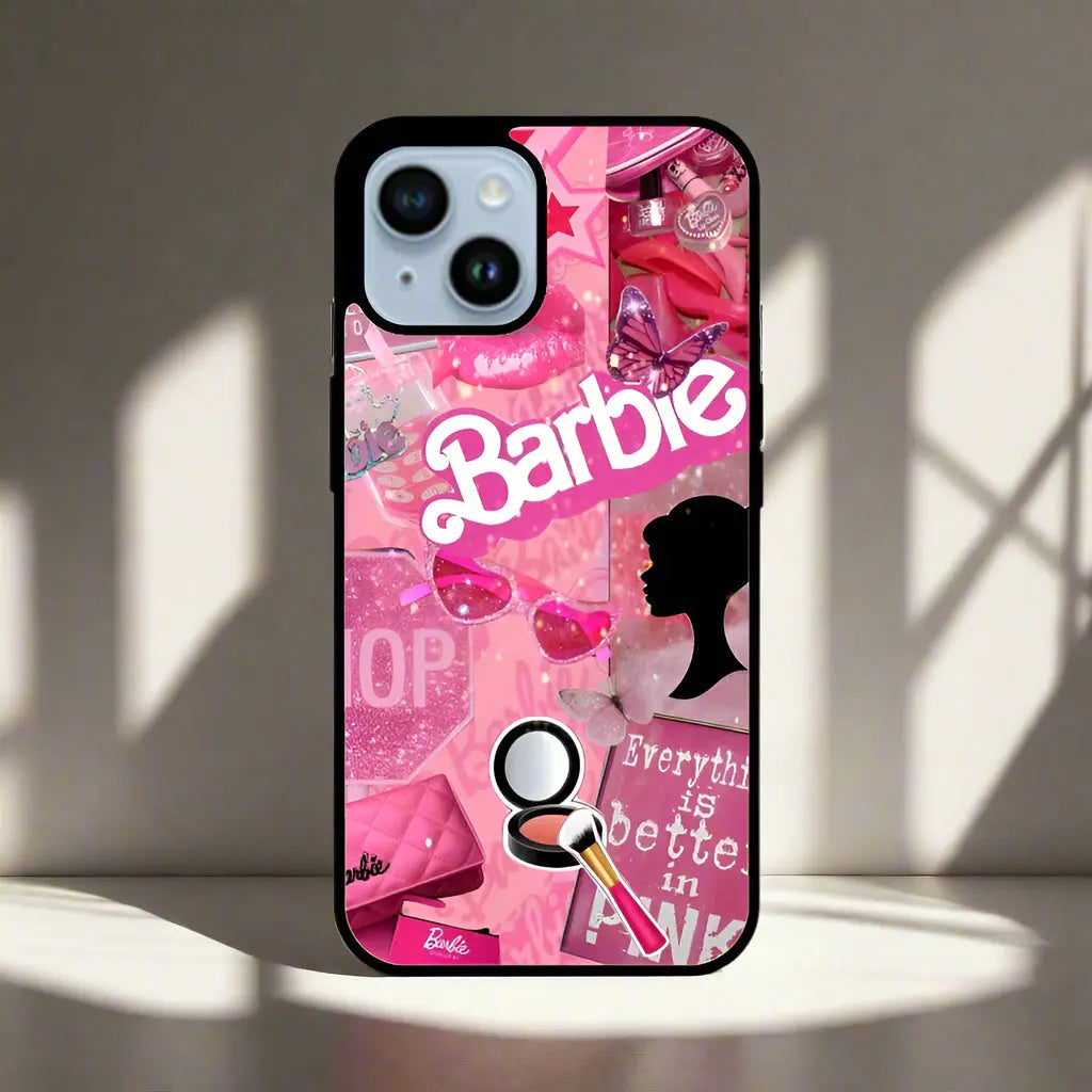 Barbie aesthetic phone glass cover