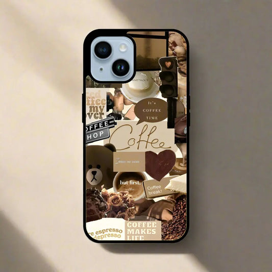 Coffee aesthetic (phone glass cover)