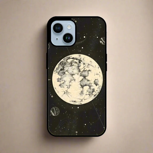 Bright moon aesthetic (phone glass cover)
