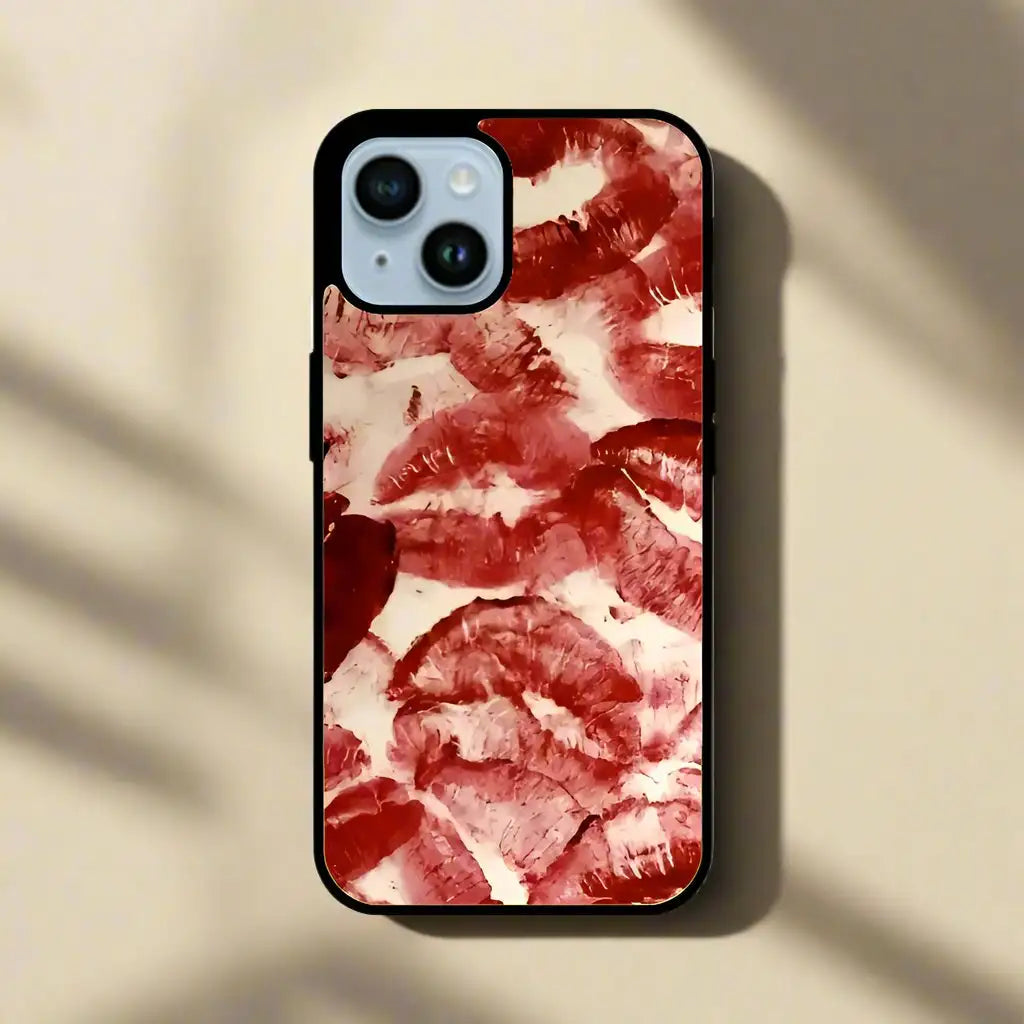 Red kisses (phone glass cover)