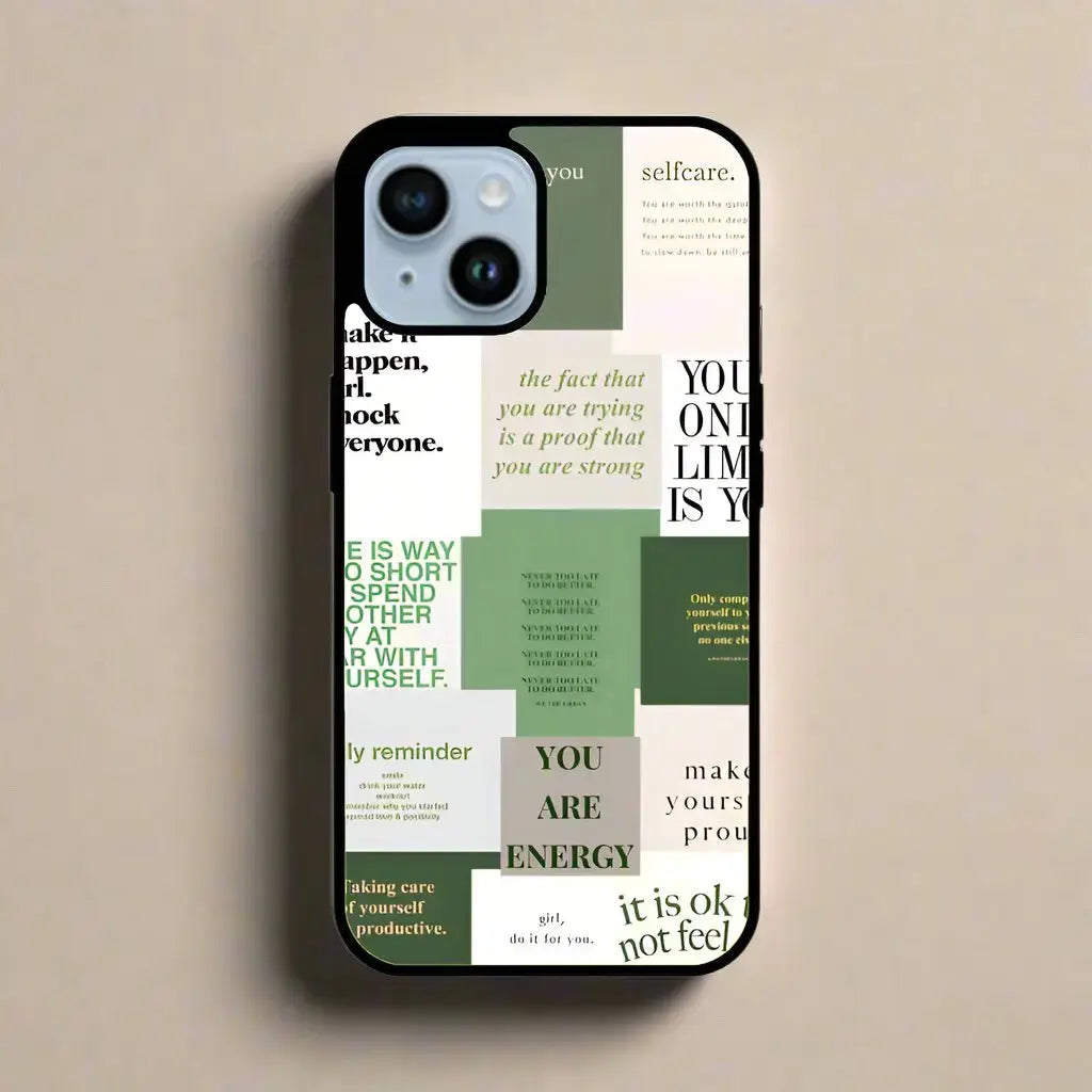 Aesthetic green (Phone glass case)