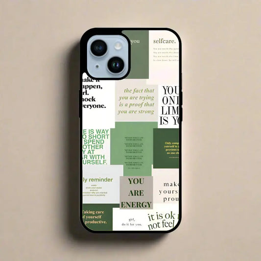 Aesthetic green (Phone glass case)