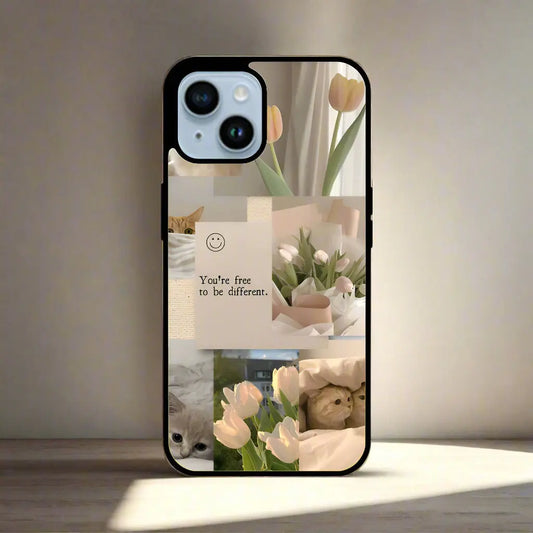 Cat love aesthetic (phone glass cover)