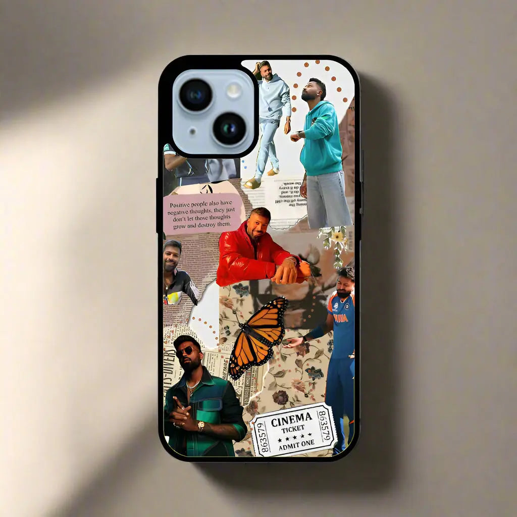 Hardik cricket fans (phone glass cover)