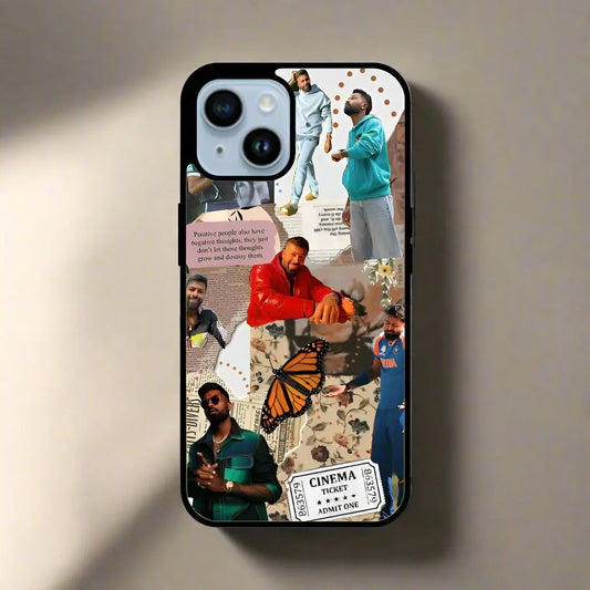 Hardik cricket fans (phone glass cover)