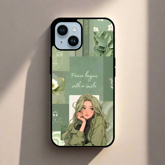 Girly green (phone glass cover)