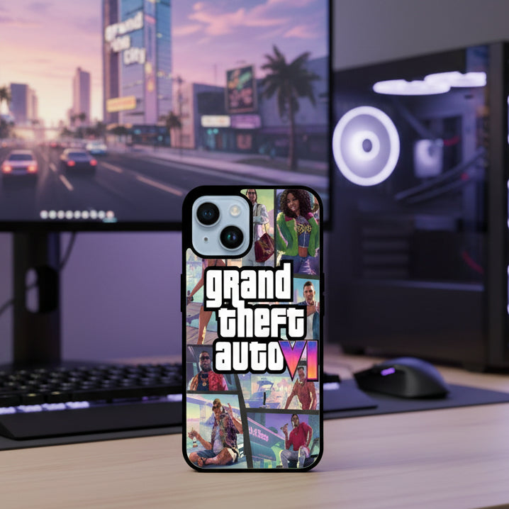 Gta 6 collage (phone glass cover)