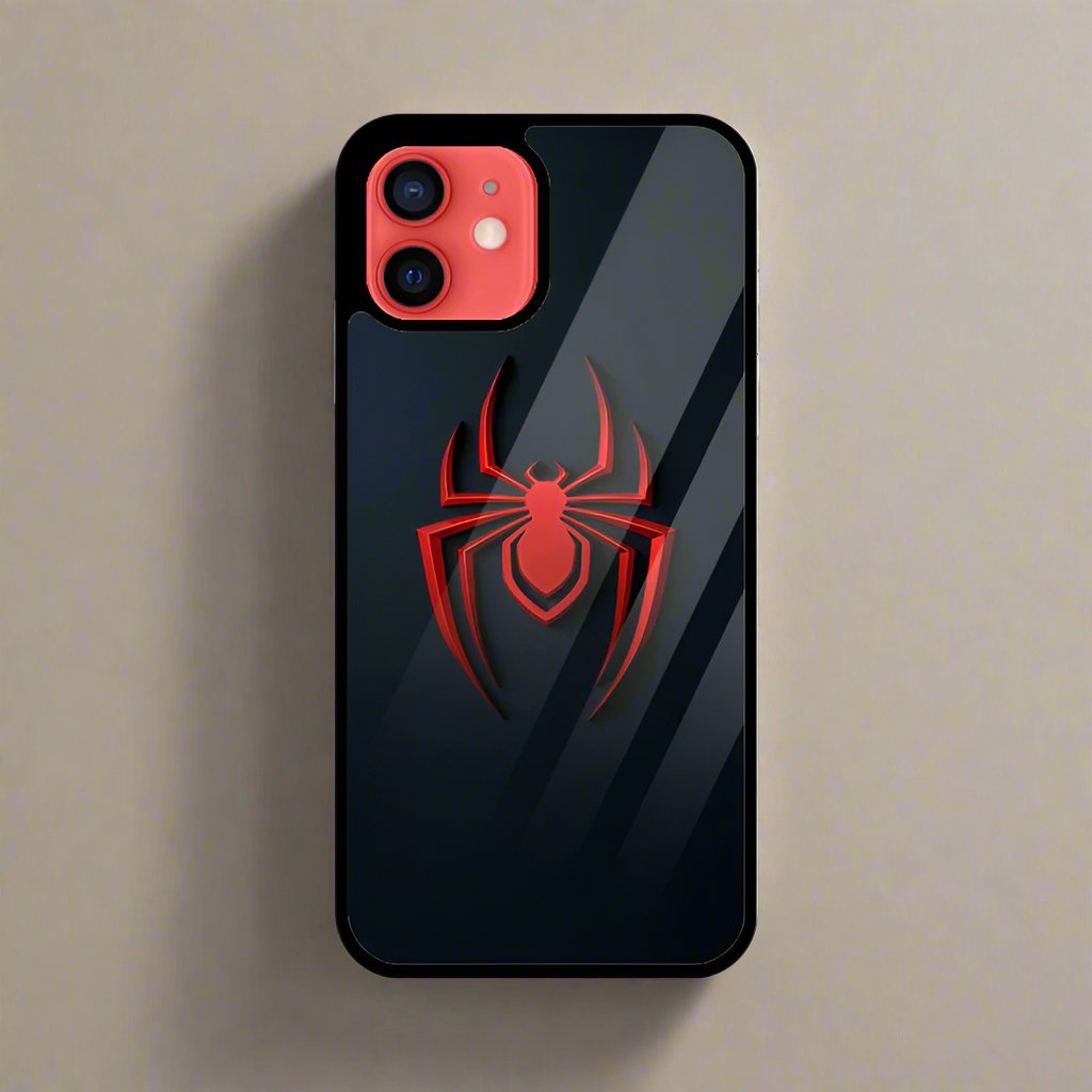 Spider man logo (iPhone glass case) CoverMate