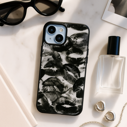 Black kisses (phone glass cover)