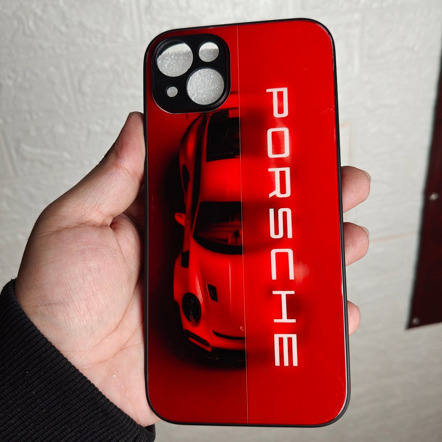 Porsche red blur (phone glass cover)