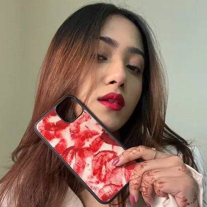 Red kisses (phone glass cover)
