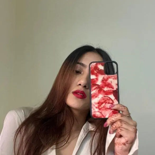 Red kisses (phone glass cover)
