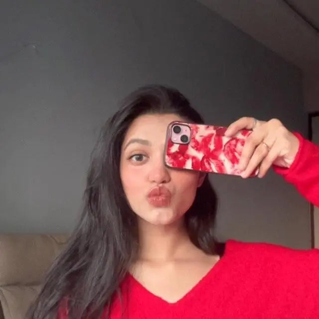 Red kisses (phone glass cover)
