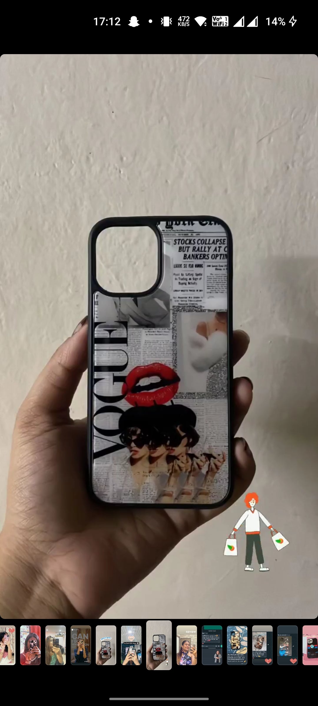 Vogue (glass phone case)