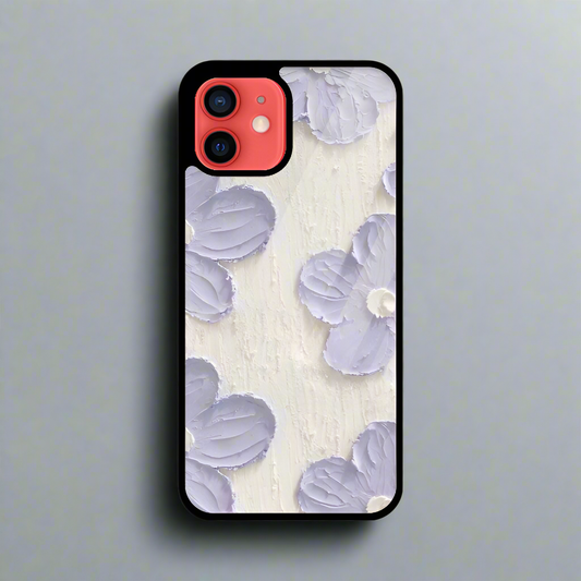 Aesthetic lilac flowers painting (glass cover)