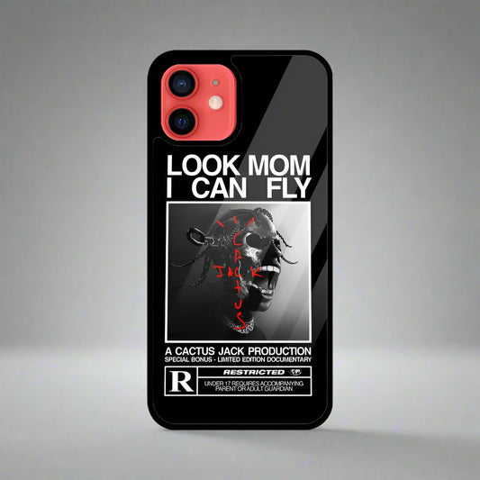 Look mom i can fly (Phone glass case)