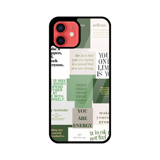 Aesthetic green (Phone glass case)