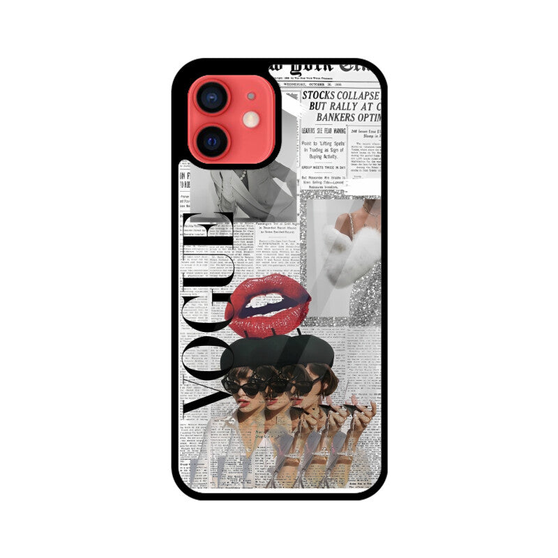 Vogue glass phone case