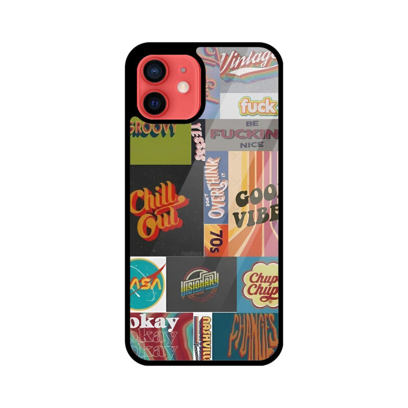 Vintage brands (Phone glass cover)