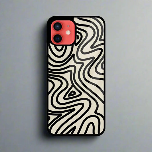 Black canvas glass cover