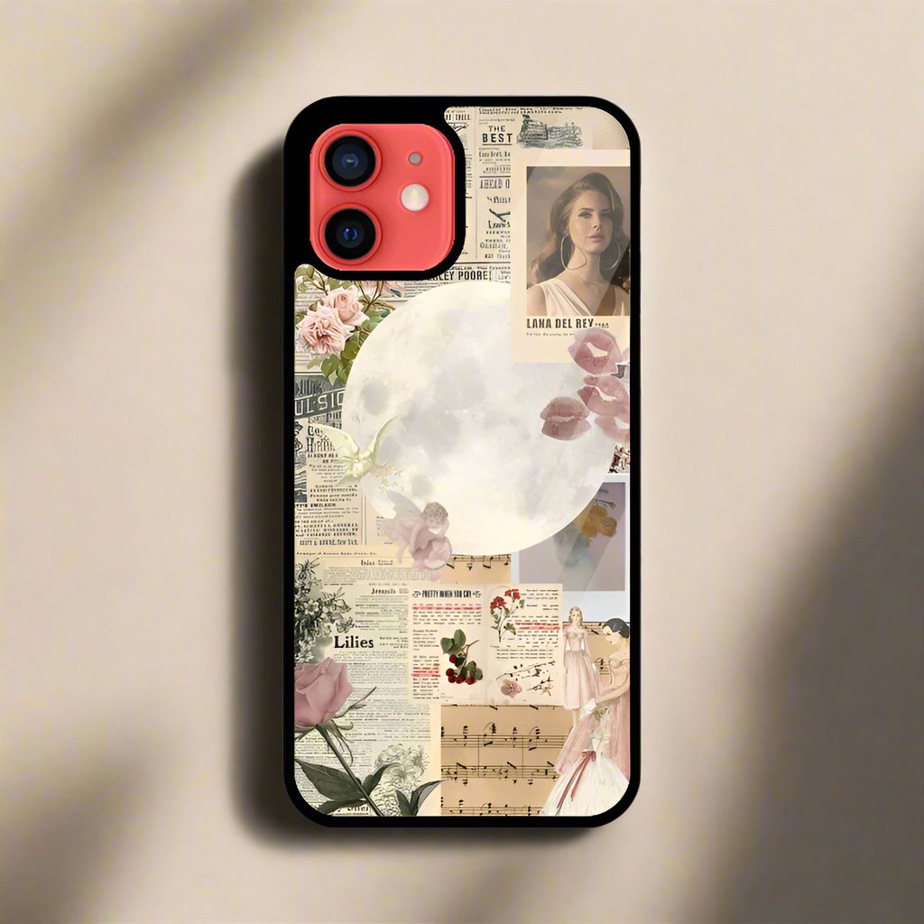 Lana del rey aesthetic moon (Phone glass cover)