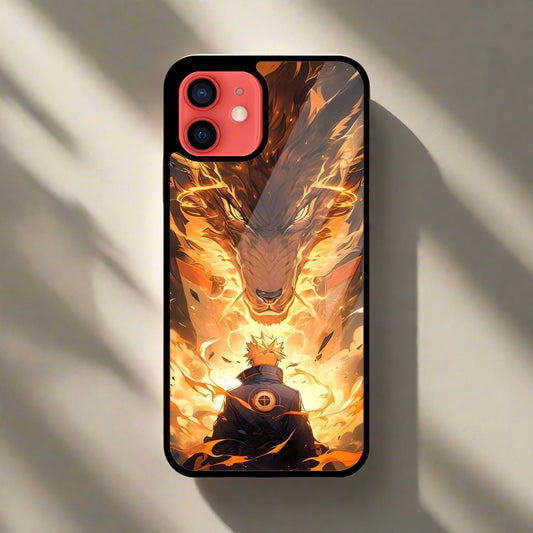 Anime fire aesthetic phone glass cover