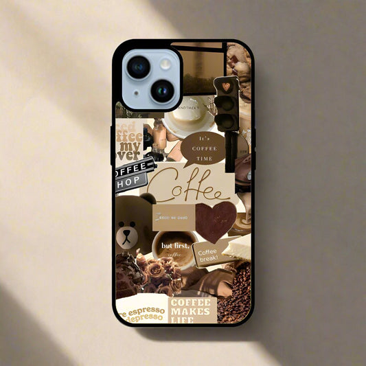 Coffee aesthetic (phone glass cover)