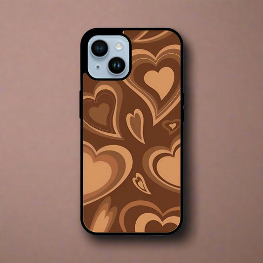 Choco heart (phone glass cover)