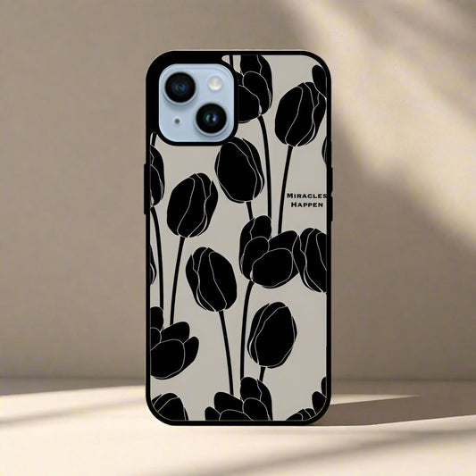 Black Tulips (Phone glass cover)