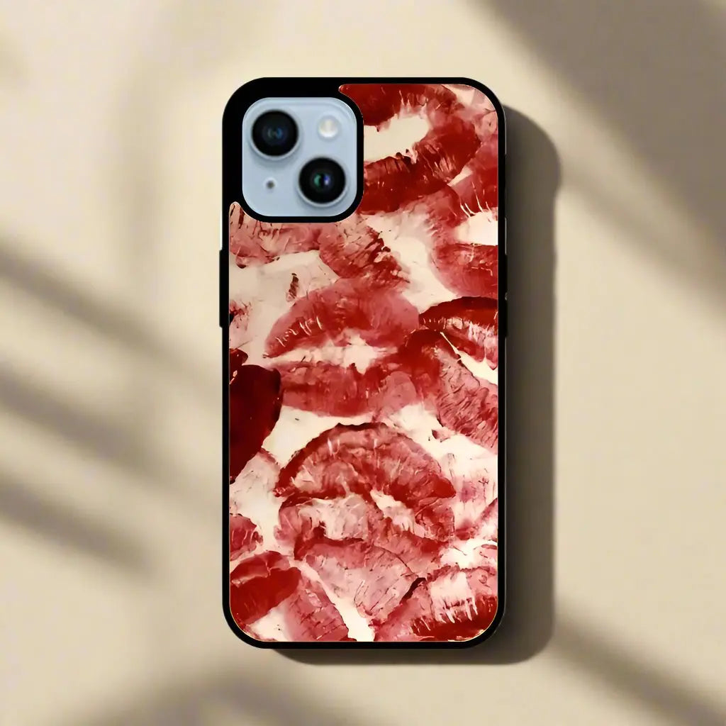 Red kisses (phone glass cover)