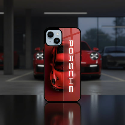 Porsche red blur (phone glass cover)