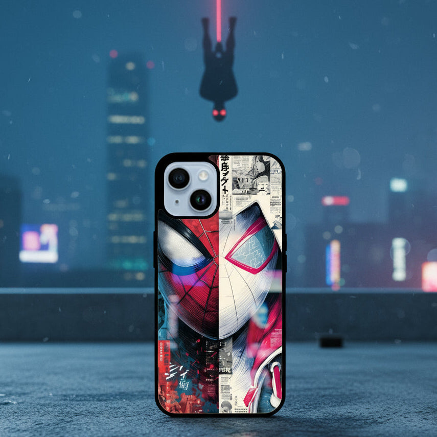Spiderman art (phone glass cover)