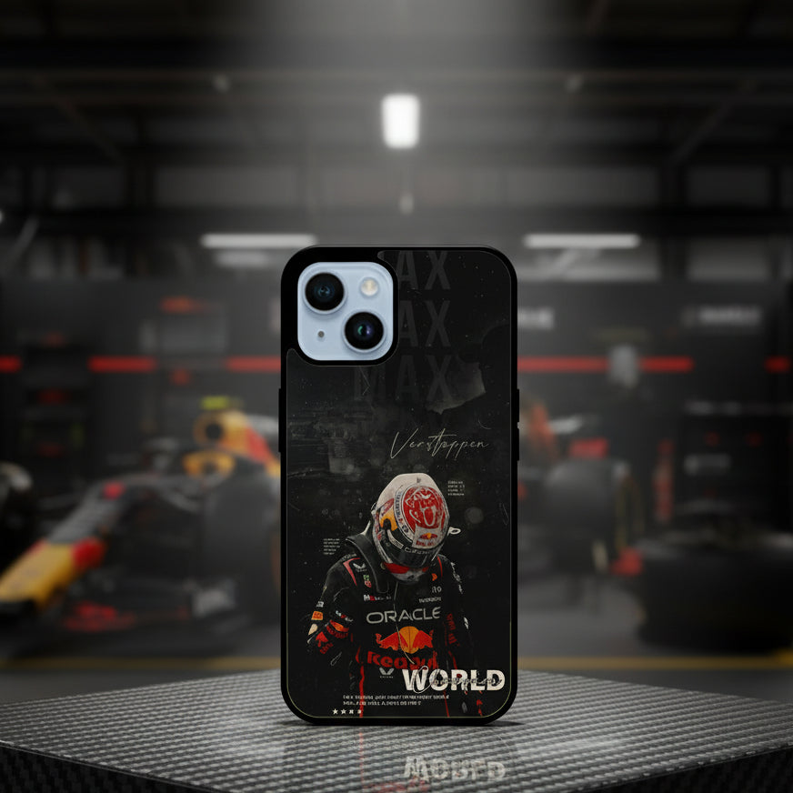 Max Verstappen inspired (glass phone cover)