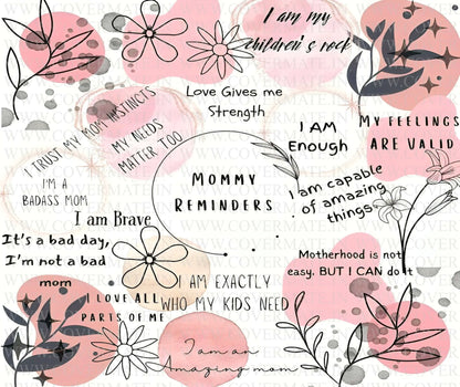 Mommy reminders tumbler