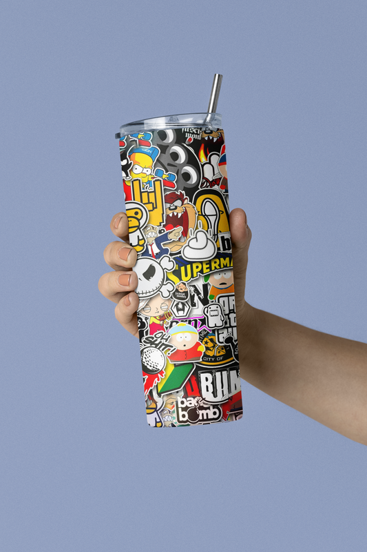 Cartoon tumbler 20 0z