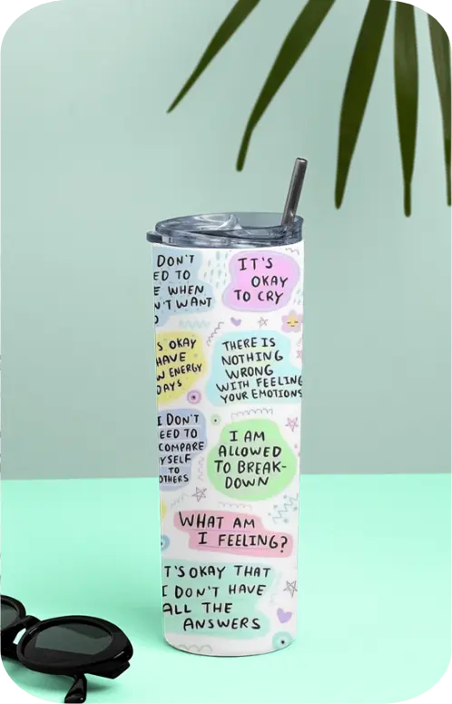 Mental breakdown tumbler