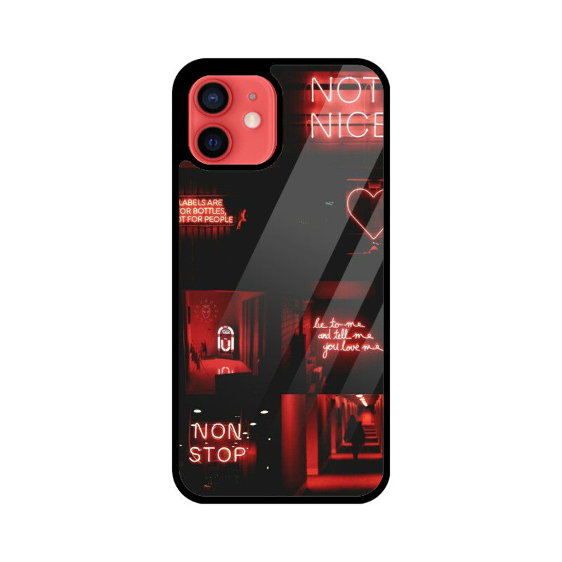 Red aesthetic (iPhone glass case) CoverMate